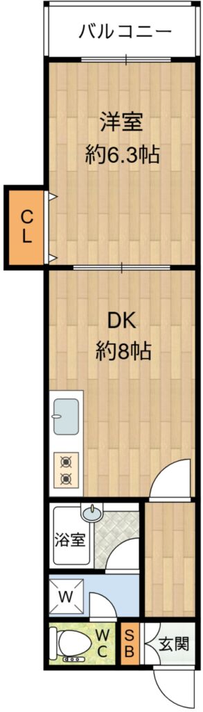 プリオーレ神戸　1LDK